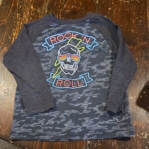 Rock 'N Roll Kids Long Sleeve Tee - Navy